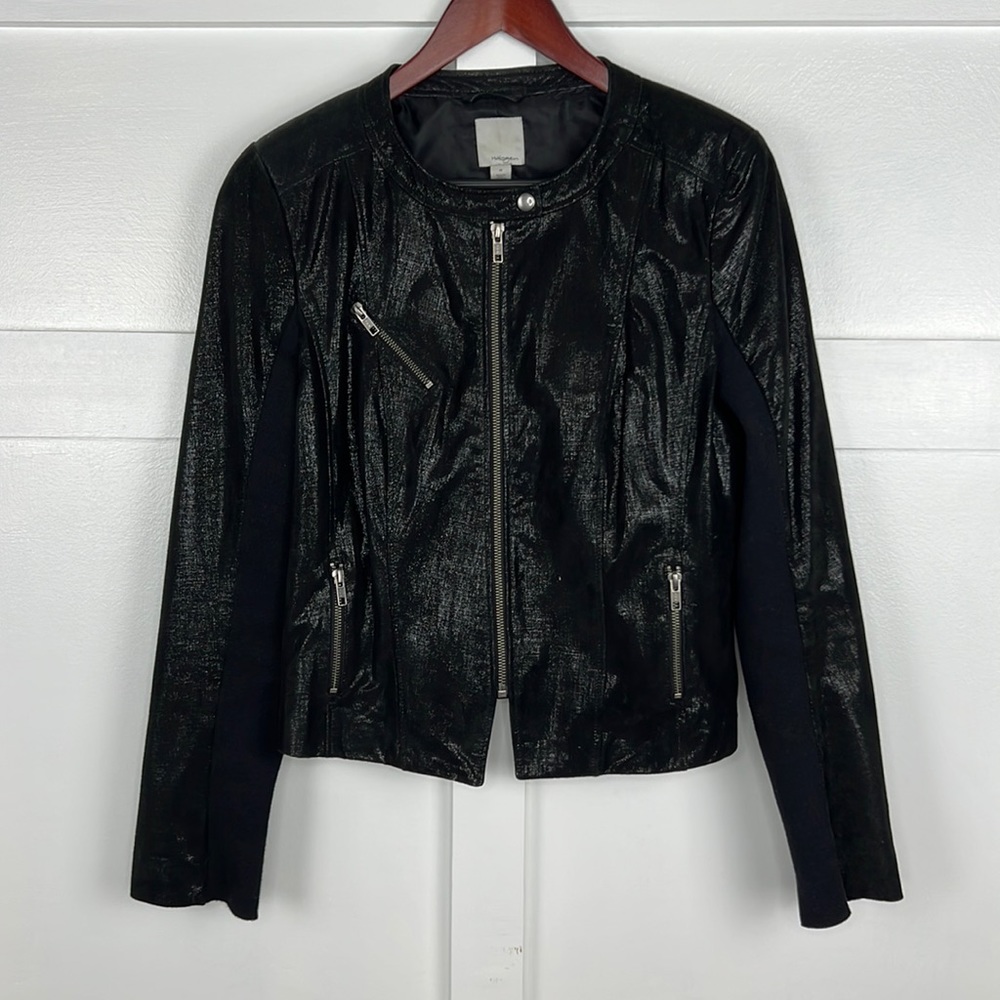 Halogen Leather Moto Jacket